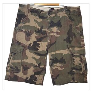 Foot Locker Camo Cargo Shorts Men’s 34 Tactical Utility Military Streetwear
